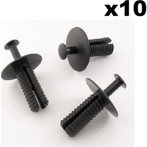 10x For Vauxhall Bumper & Splash Guard Plastic Rivet Body Panel Retaining Trim Clips
