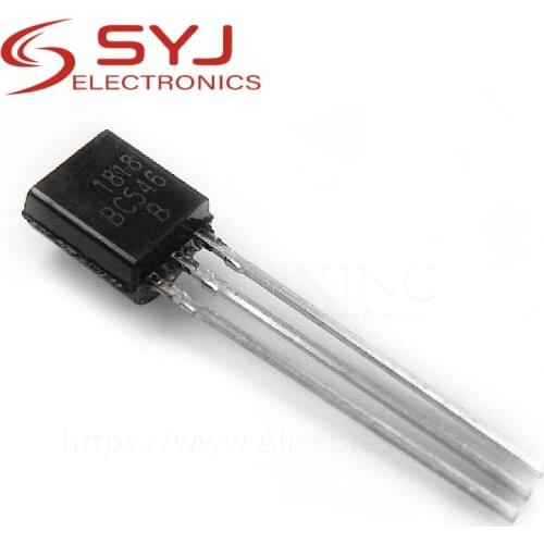 100pcs/lot BC546 TO-92 BC546B TO92 546B new triode transistor In Stock