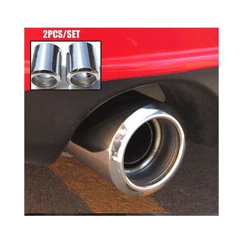 2X MUFFLER TIPS FOR MAZDA 3 / 6 CX-5 EXHAUST TAILPIPE END TRIM CHROME COVER LID