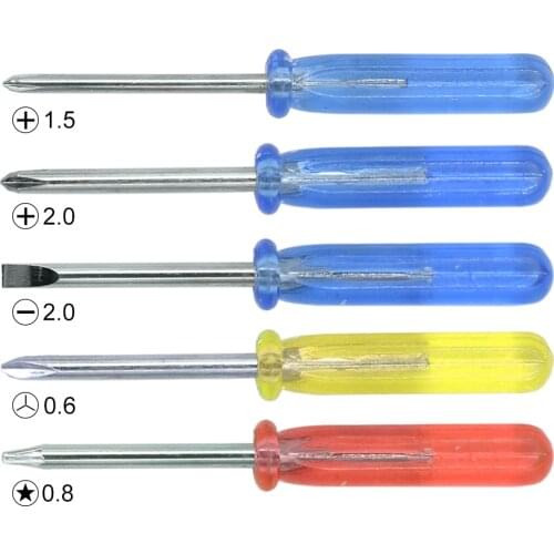 45mm*2mm Mini Phillips Slotted 0.8 Pentalobe 0.6Y Cross Word Head Five-pointed Star Screwdriver Electronic MainteTool 1000pcs