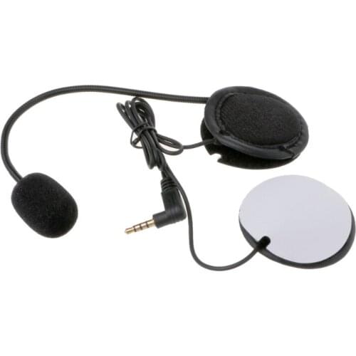 Motorcycle Earphone Speaker Intercom Accessories 3.5mm Jack Plug &Clip For V4 V6 N84F