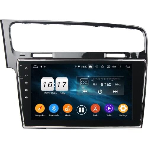 10.1" 1 Din 8 Core Android 9.0 Car Radio For VW Golf 7 2013-2015 Car Multimedia Player With Canbus Car Stereo Audio DSP Recorder