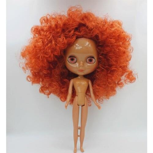 Free Shipping big discount RBL-616 DIY Nude Blyth doll birthday gift for girl 4colour big eye doll with beautiful Hair cute toy