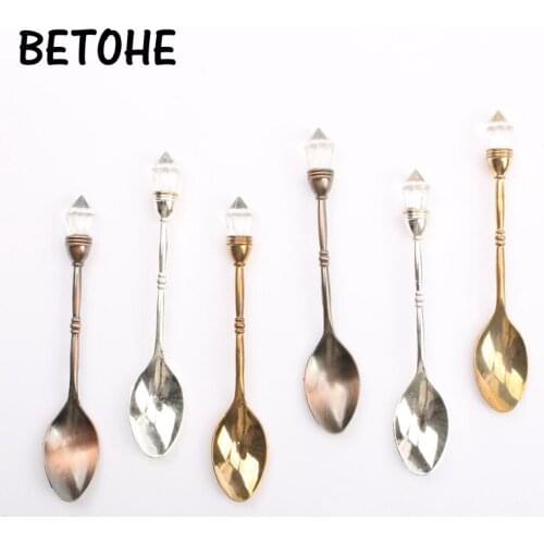 BETOHE In The Middle East The Original Single Diamond Mini Spoon Stir Coffee Spoon Of Restoring Ancient Ways