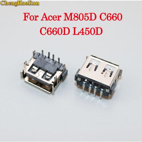 ChengHaoRan AC DC Port Jack Plug Socket 2.0 USB connector For ACER Toshiba Satellie M805D A300D L450 A215 L450D notebook laptop