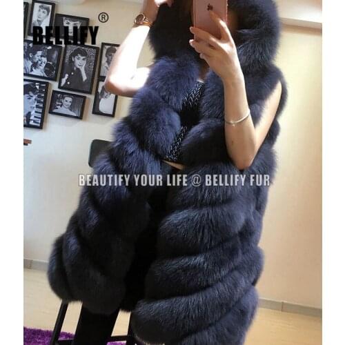 Beautiful Amazing dark grey Six Oblique rows Natural fox fur vests , women"s british style hoodie real fox fur vest