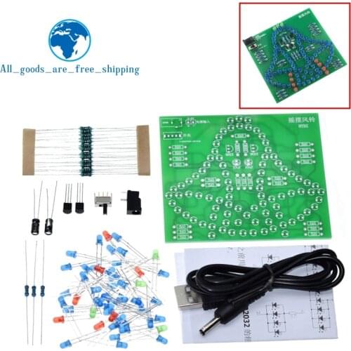 Laboratory Swing bells Wobbly Windbell Fun Electronic DIY Kit Wring 95 LEDs Wind bell 5V 9V