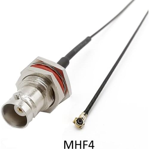 RF Coax Connector BNC Female to MHF4 IPX IPEX U.FL Extension Cord Adapter Assembly Pigtail Cable 0.81 IPEX to BNC Female adapter