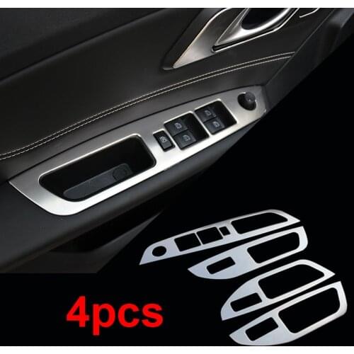 Stainless steel for FAW BESTURN X40 Interior Door lift glass switch panel / Inner door handle / Sound horn decoration frame