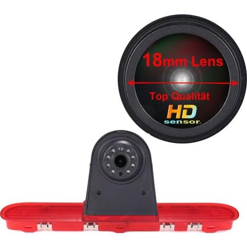 18mm HDCar Brake Light Taillight parking backup rear view Camera for Citroen Dispatch Toyota Proace veron Peugeot Expert Travell