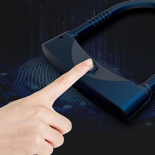 Smart U Type Bike Locks Anti Theft Fingerprint Bike Lock for Motorcycle Bicycle Electric Car Lock IP67 Waterproof Outdoor Locks