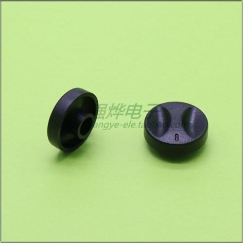 10 pieces 19*8.5MM black plastic knob potentiometer knob speed control knob flower shaft inner hole 6MM