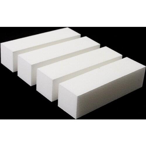10Pcs White Buffing Sanding Files Block Pedicure Manicure Care Nail Art Buffer 90*25*25mm