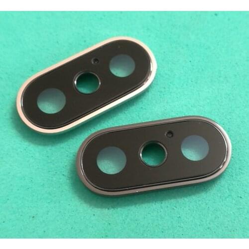 10Pcs/lot New Back Rear Camera Lens Glass Cover Ring with Frame For iPhone 7G 8G X XS MAX XR 6S 7 PLUS XR