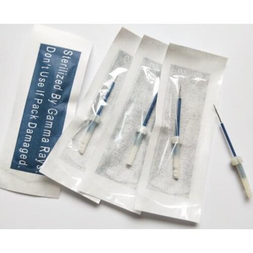 100pcs 2 Prong Round Needles For Permanent Makeup Eyebrow Taiwan Original Dragon Tattoo Machine