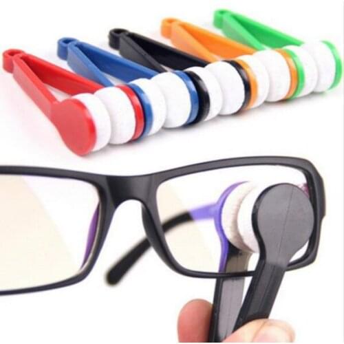 2000Pcs/lot Hot selling New Mini Microfibre Glasses Cleaner Microfibre Spectacles Sunglasses Eyeglass Cleaner Clean Wipe Tools
