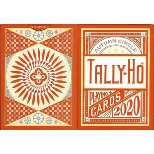 2020 Tally-Ho Autumn Circle Back Playing Cards USPCC Bicycle Cardistry Deck Poker Size Card Games Magic Tricks Props