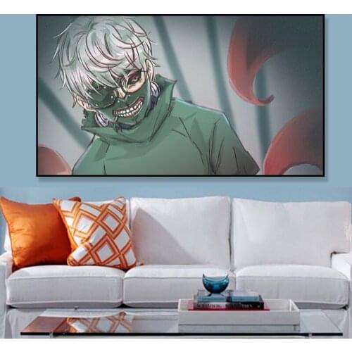 Demon Kaneki Tokyo Ghoul Anime Poster Anime Art Prints Manga Anime Art Prints for Decoration,No Frame,50 x 70 cm