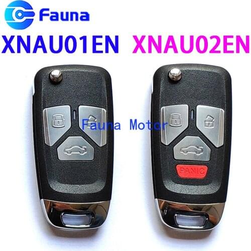 Xhorse XNAU01EN XNAU02EN Wireless VVDI Remote Control For Audi Type 3Button 4Button With Electronic Chip on Board