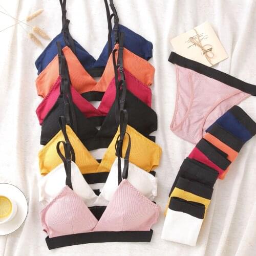 New summer sexy seamless beauty back sweet bra wrapped chest no steel ring underwear comfortable cotton girl