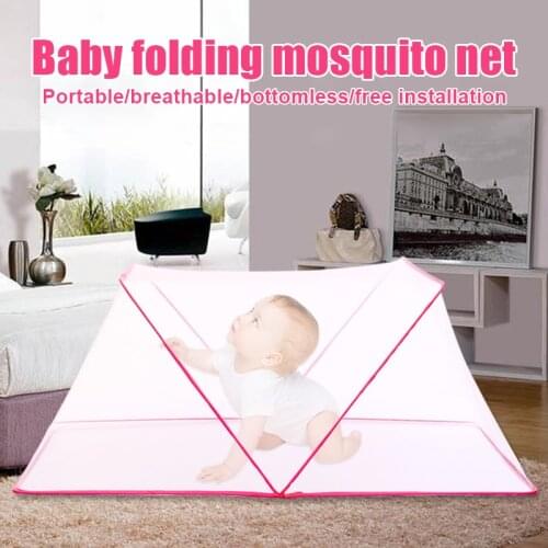 Children Baby Mosquito Net for Bed Portable Foldable Baby Travel Outdoor Tent Free Installation Mosquito Net Cover Dropshipping