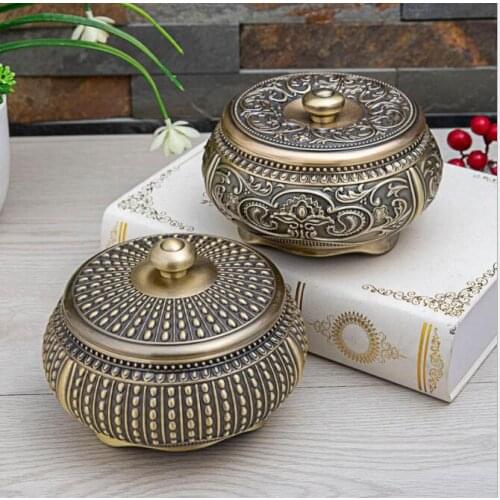 Europe round diameter 15cm metal ashtrays ashtray cigar metal aschenbecher cigarette ashtray ashtrays with lids AT21