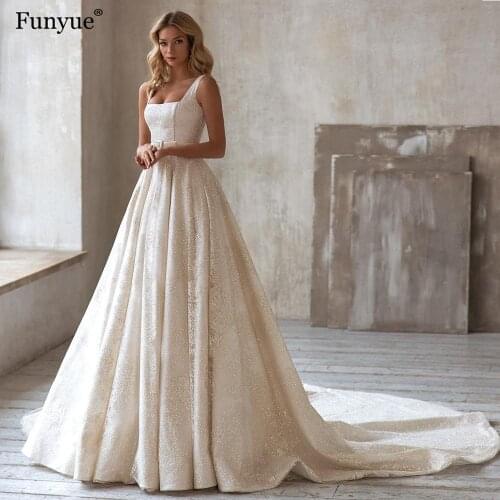 Funyue Satin Wedding Dresses
