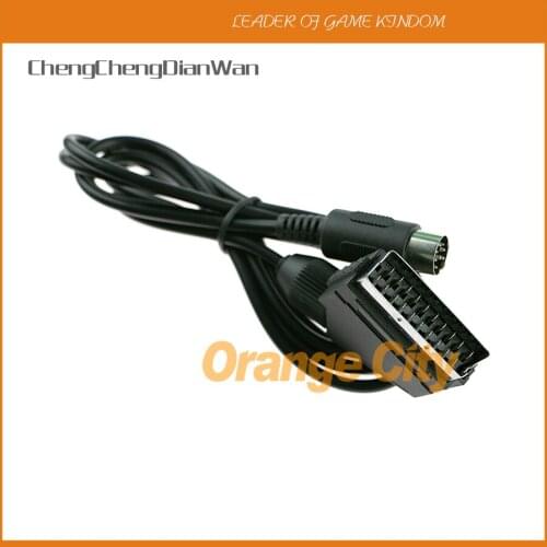 ChengChengDianWan PAL version RGB Scart Cable for Sega Genesis 1 Mega Drive MD1 V-pin Console 5pcs/lot