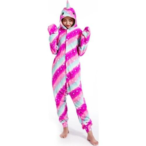 Kigurumi Adult Starry Sky Narwhal Pyjamas Cosplay Costume Shark Onesie Lemur Sleepwear Homewear Unisex Pajamas Party Clothing