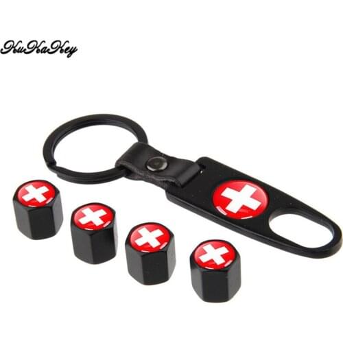 Car Tire Wheel Valve Caps With Key Ring Keychain Tyre Valve Dust Caps For Opel Corsa D Insignia Mokka Astra K J H G Zafira