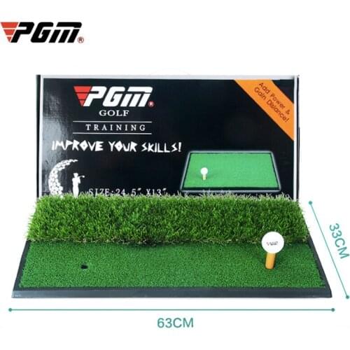PGM Golf Double Color Mini Hitting Mat Fairway Exercise Swing Practice Training