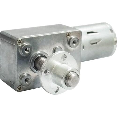 High Torque Worm Gear Motor 8mm*33mm Output Screw Shaft with Screw Flange DC 6v 2RPM to 150 RPM Metal Gearmotors