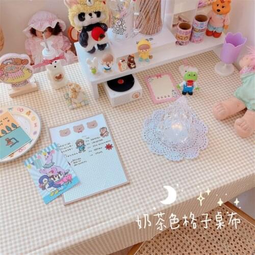 New cute Pastoral Round Table Cloth Floral plaid Printed Lace Edge Polyester Table Covers Anti Hot Coffee Tablecloths Oilproof