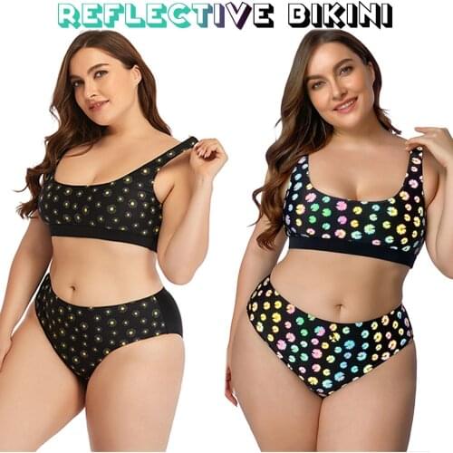2021 Newswimsuit Womens Swimwear Womens Woman Small Daisy Reflective Bikini Cross-border Bathing Suits 2 Pieces