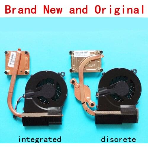 New notebook CPU fan heatsink radiator copper tube module for HP Pavilion G6-1B58CA G6-1B59CA G6-1B59WM G6-1B60US G6-1B61CA 4Pin