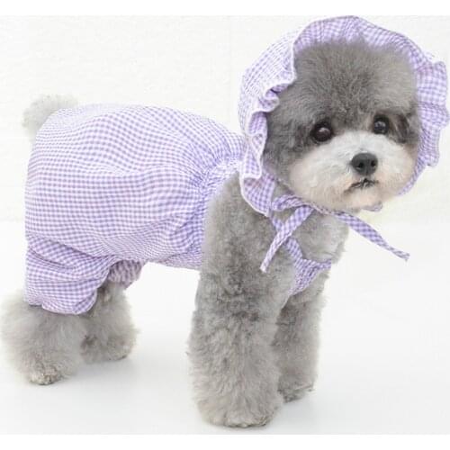 Dog Plaid Dress, Clothes without Hat Tutu Dresses Pet Cat Puppy Costumes Apparel