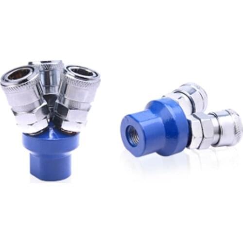 C type Pneumatic Fittings 1/4" Female Thread 2 Way/3 Way Air Hose Quick Coupler Socket Connector SMV SMY