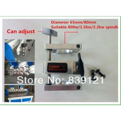 Movable cast aluminium bracket 65mm for CNC engraving milling machine spindle