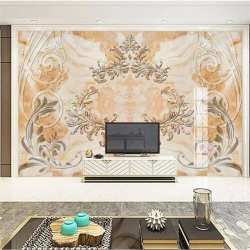 Wellyu Custom Photo Wallpaper 3d mural Обои Royal European Style Marble Living Room Backdrop Mural papel de parede 3d wallpaper