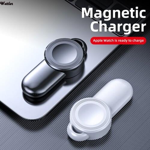 Mini Portable Magnetic Wireless Charger For Apple Watch 5 4 3 2 1 Smart Fast Usb Charger Adapter For Iphone IWatch Series