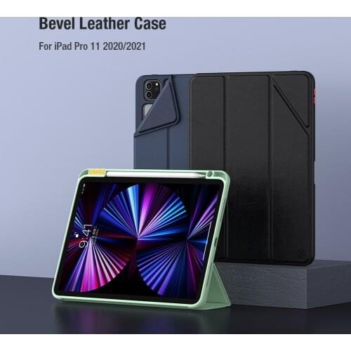 Shockproof Case for iPad Pro 11 2020 2021 Air 10.9 Air 4 10.2 Case All Coverage Pencil Holder Soft Leather Flip Case Back Cover