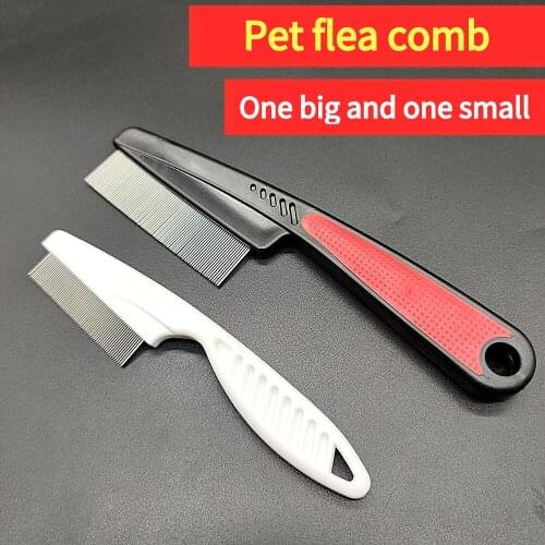 Pet Flea Comb Dog Stainless Steel Hair Remover Grooming Product Cat Anti-bugs Fur Care Supplies Deworming Brush for Animals