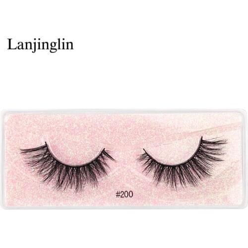 Makeup Eyelashes 3D Mink Lashes Fluffy Soft Wispy Volume Natural Long Cross False Eyelashes Extension Reusable Eyelash Tools