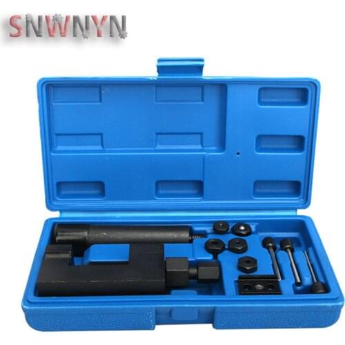 Heavy Duty Motorcycle Bike Chain Breaker Cutter Riveter Tool Kit Riveting Repair Tool Set Remover Chain Tools