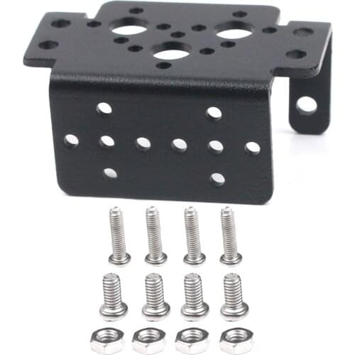 Feichao Double Axle Robot Servo Bracket Aluminum Steering Bearing Servo Multifunction U L For MG995/996/15kg 20kg Rc Toy Robot