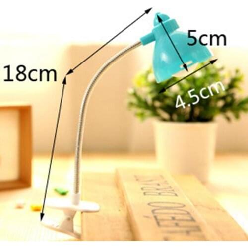 LED Book Light Mini Clip on Adjustable Bright Table Reading Lamp for Travel Study Eye Light with Batterie