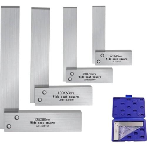 Precision Steel 90 Degree Right Angle Ruler L-shape Square Ruler Gauge Hardening for Engineers DIY Woodworking Ruler Protractor