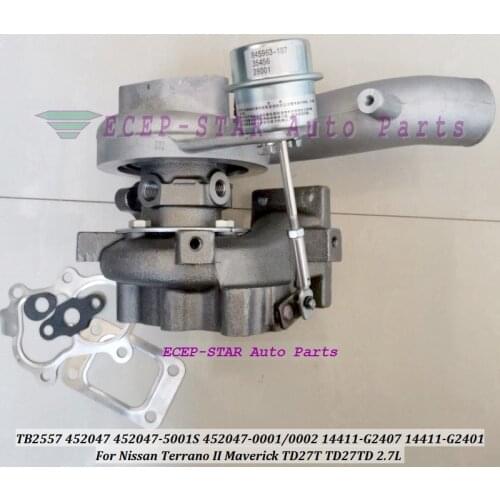 Turbo TB2557 452047 452047-5002S 452047-0002 14411G2401 14411-G2401 14411-G2407 For Nissan Terrano II Maverick TD27T TD27TD 2.7L