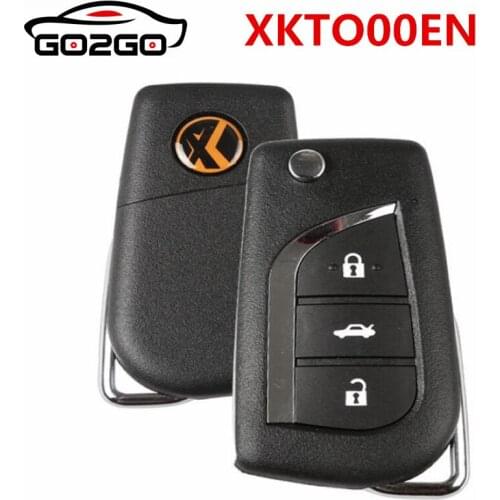Xhorse XKTO00EN Wire Remote Key VVDI2 For Toyota Type 3 Buttons Universal Remote Key