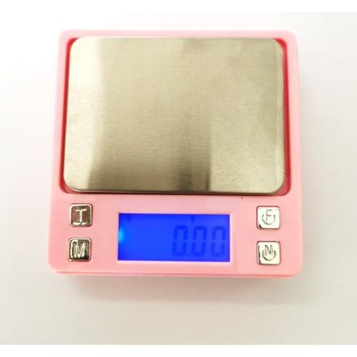 0.01g Pink Digital Jewelry Mini Pocket Scale for Gold Weighing